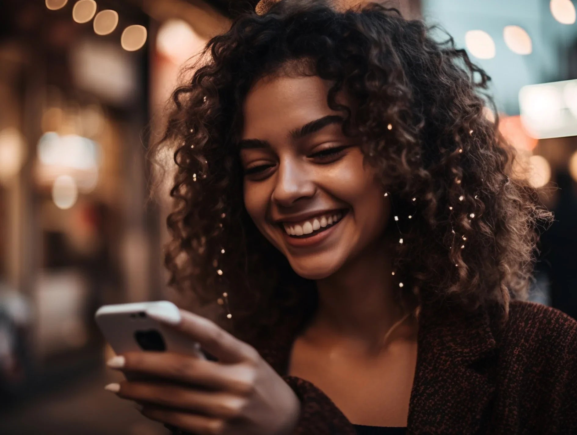 Just a girl and her phone