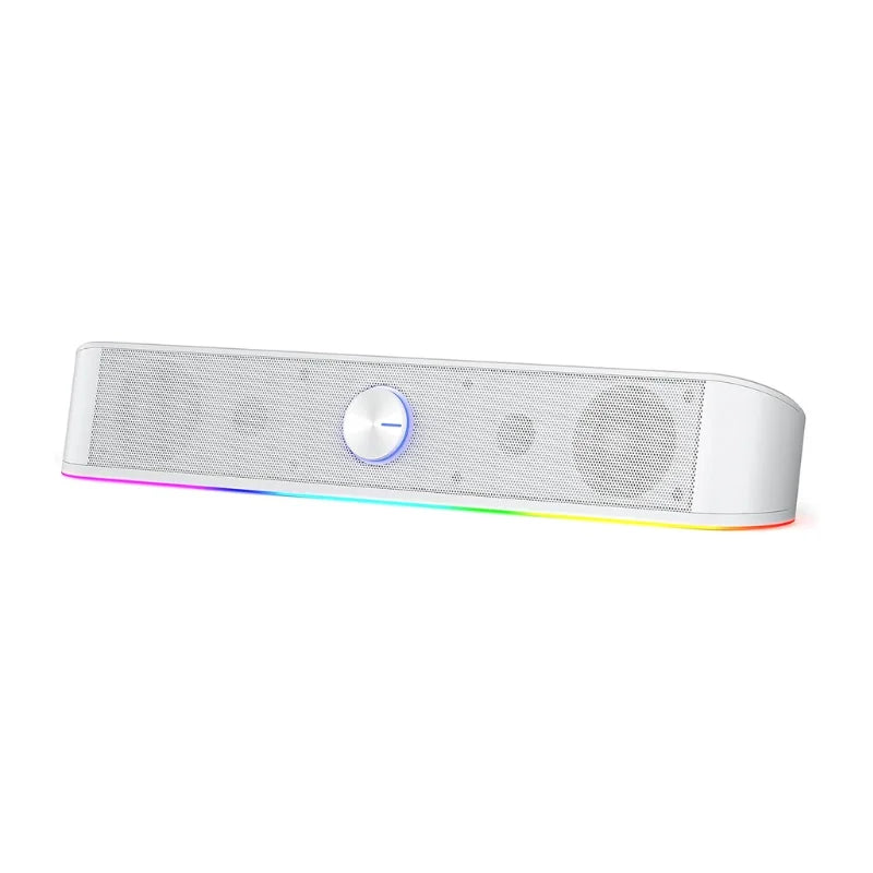 GS560 RGB Desktop Soundbar, 2.0 Channel Computer Speaker with Dynamic RGB Audio