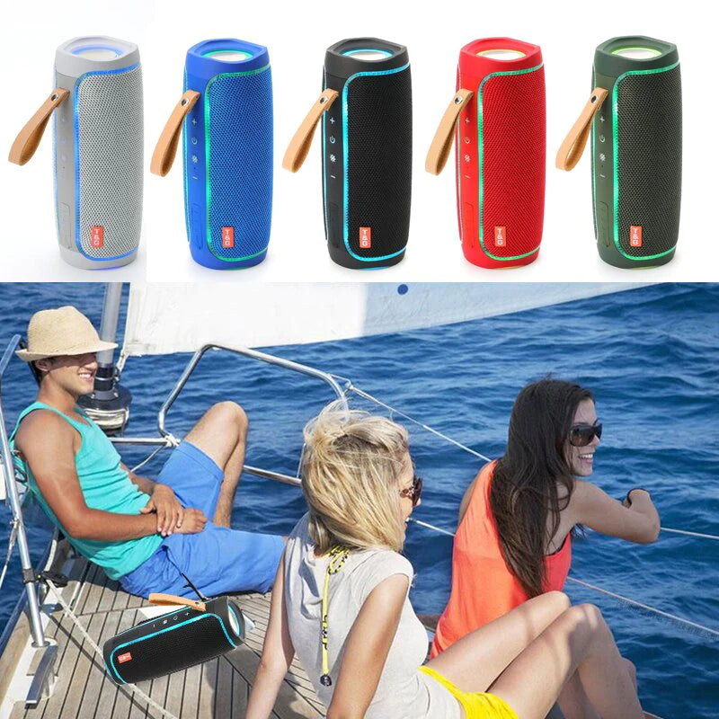 Loud Portable Bluetooth Speaker with USB/TF/FM Radio