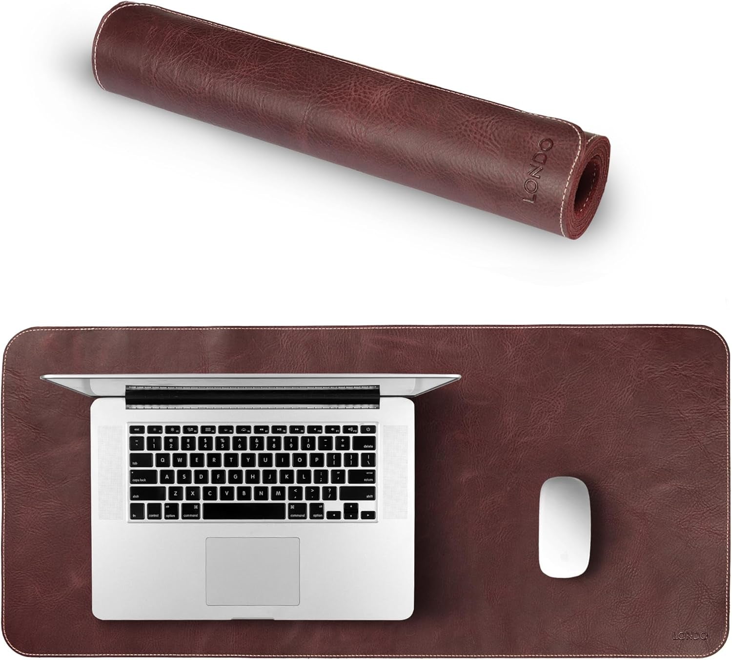 Top Grain Leather Extended Mouse Pad – Large Desk Mat for Office & Gaming, Smooth Writing Surface, Non-Slip Base, Durable & Stylish Workspace Accessory
