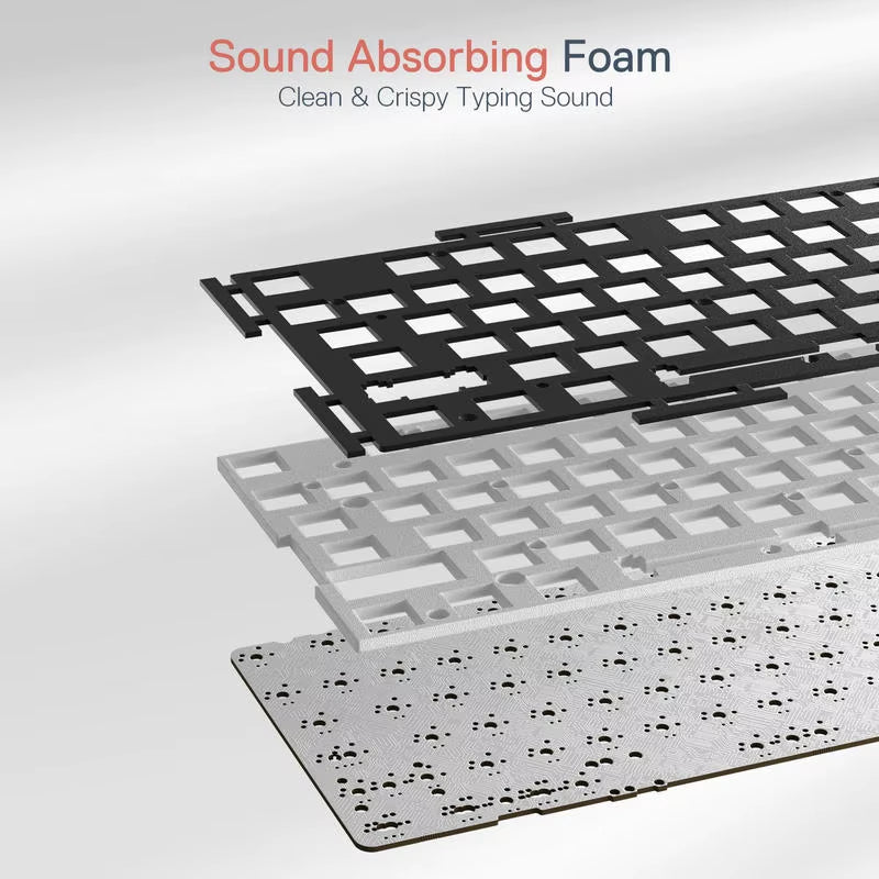K668 RGB Gaming Keyboard, 108 Keys Wired Mechanical Keyboard W/Extra 4 Hotkeys Upgraded Hot-Swappable Socket，Red Switch