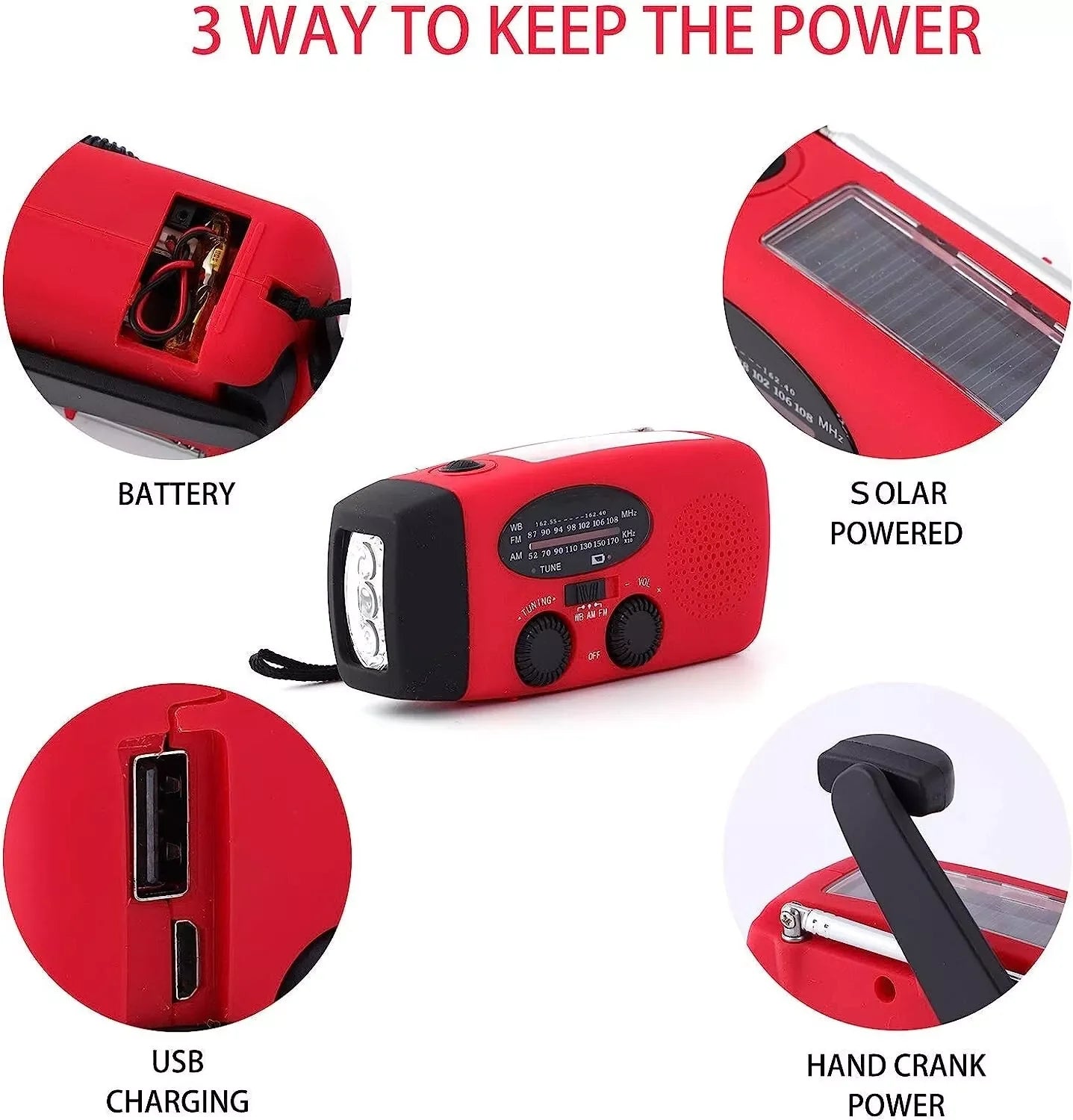 Lifesaver Solar Hand Crank Radio