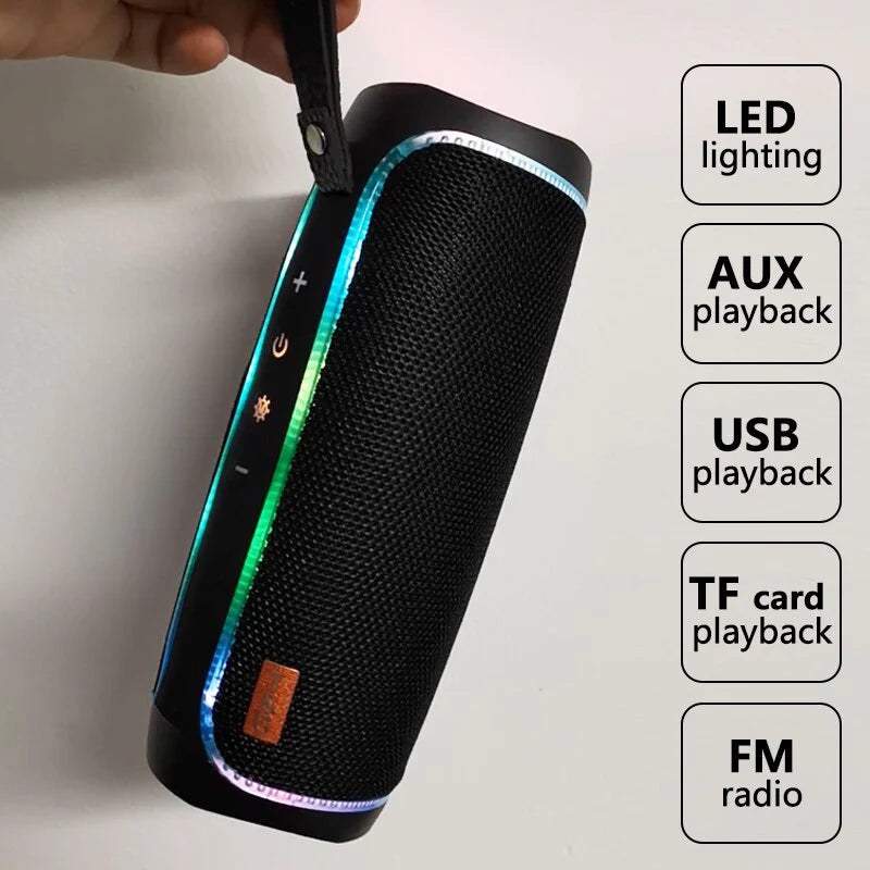 Loud Portable Bluetooth Speaker with USB/TF/FM Radio