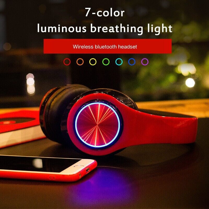 Super Bass Designed Wireless Bluetooth Foldable Headphones with Mic