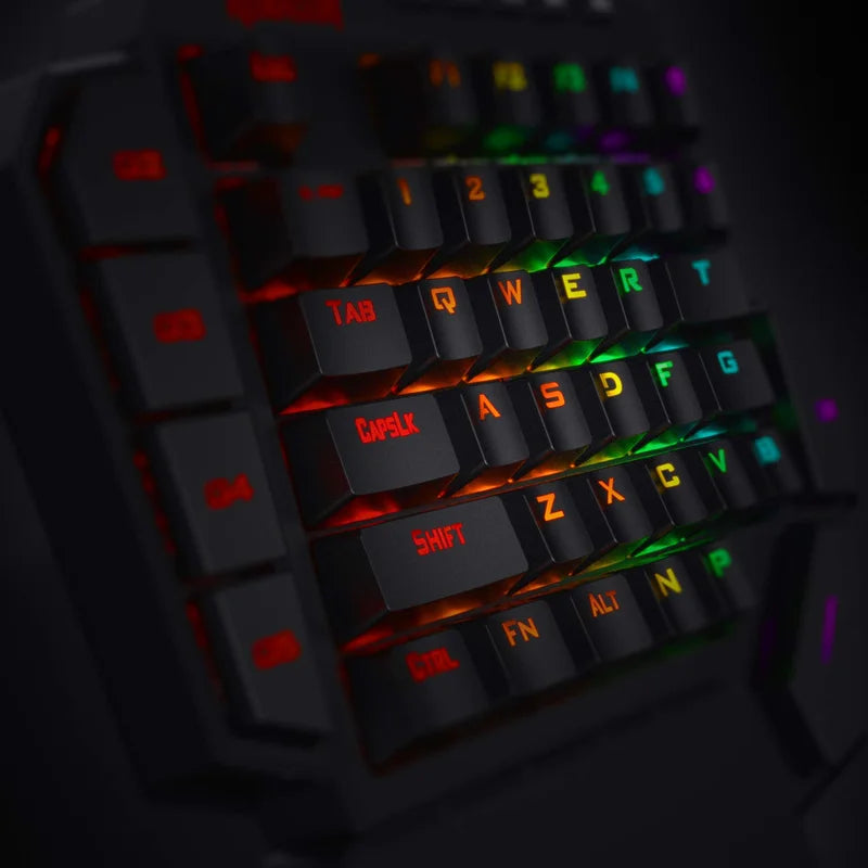 K585 DITI One-Handed RGB Mechanical Gaming Keyboard,Wrist Rest 42 Keys Type-C Professional Gaming Keypad Hot-Swappable