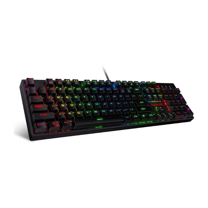 K582 SURARA RGB LED Backlit Mechanical Gaming Keyboard with 104 Keys-Linear and Quiet-Red Switches
