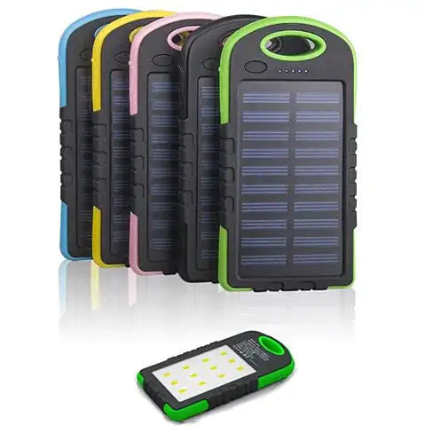 EcoBright Solar PowerBank with Dual USB and 12 LEDs