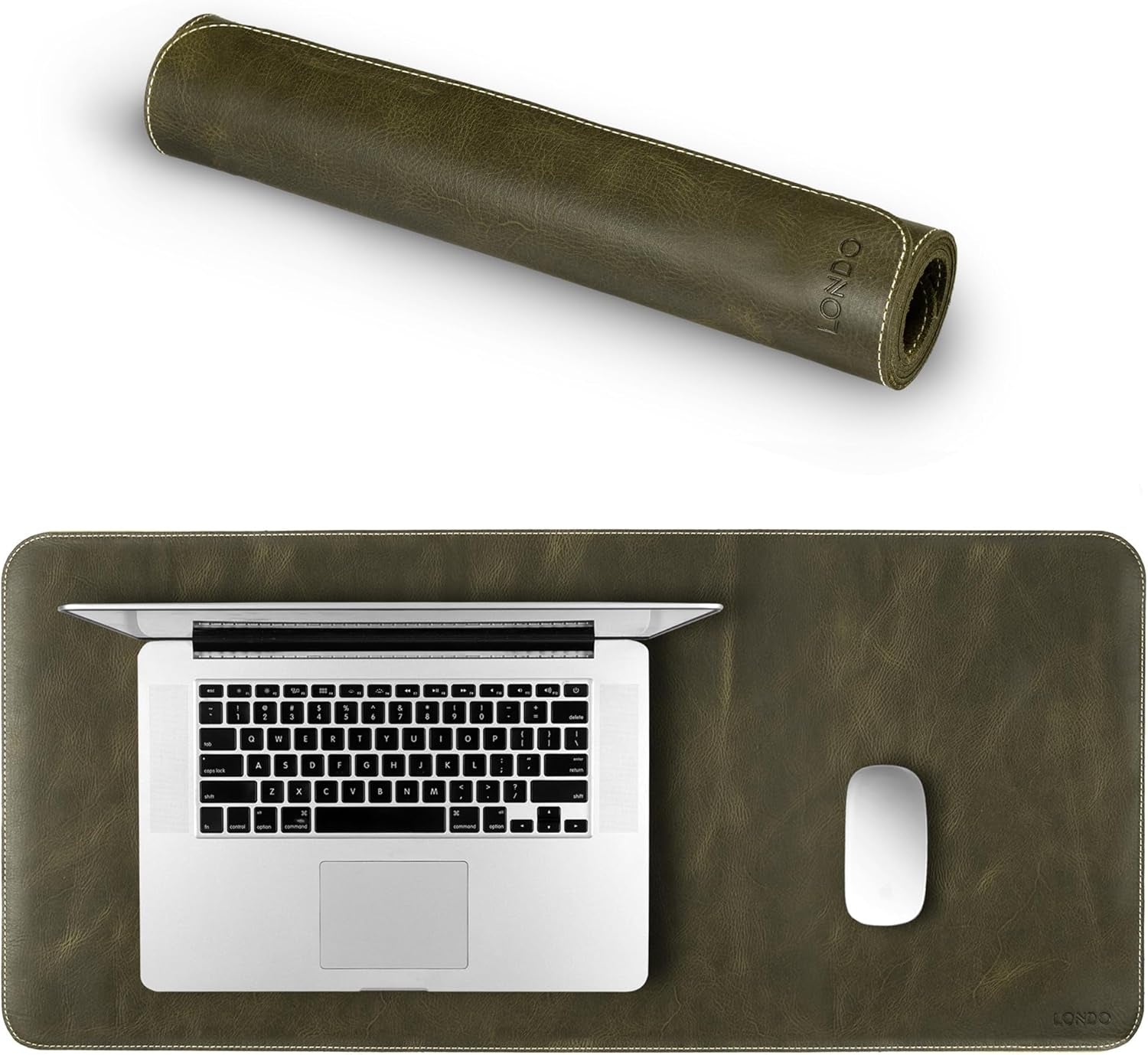 Top Grain Leather Extended Mouse Pad – Large Desk Mat for Office & Gaming, Smooth Writing Surface, Non-Slip Base, Durable & Stylish Workspace Accessory