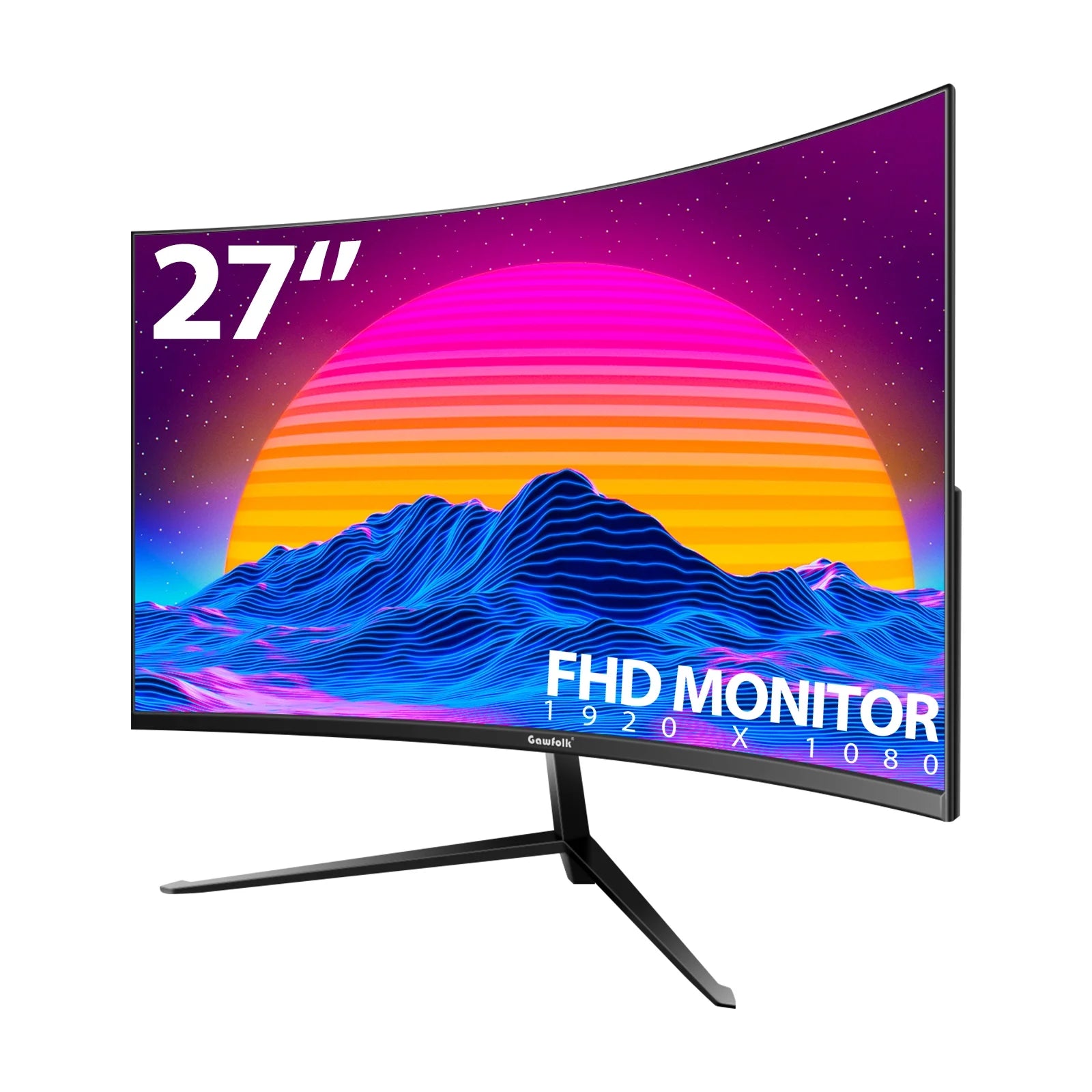 Gawfolk 24 Inch Business PC Monitor 1080P 100HZ Refresh Rate Gaming Computer Display